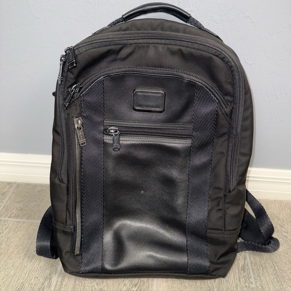 Tumi Other - Tumi Alpha Bravo Davis Backpack Laptop Carry Bag Nylon Leather Black *READ
